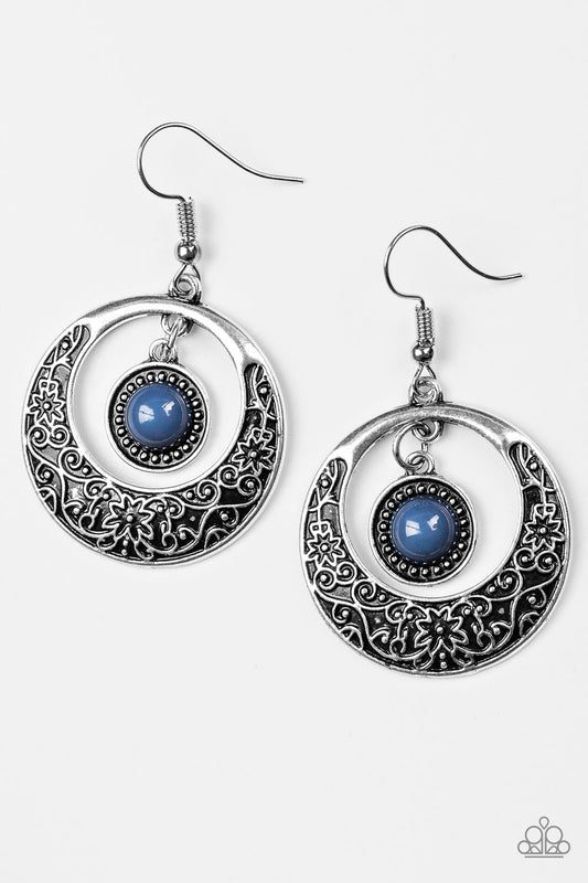 Paparazzi Wandering Waikiki - Blue Earrings