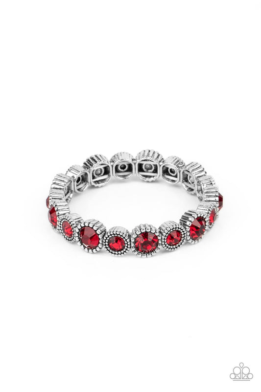 Paparazzi Phenomenally Perennial - Red Bracelet