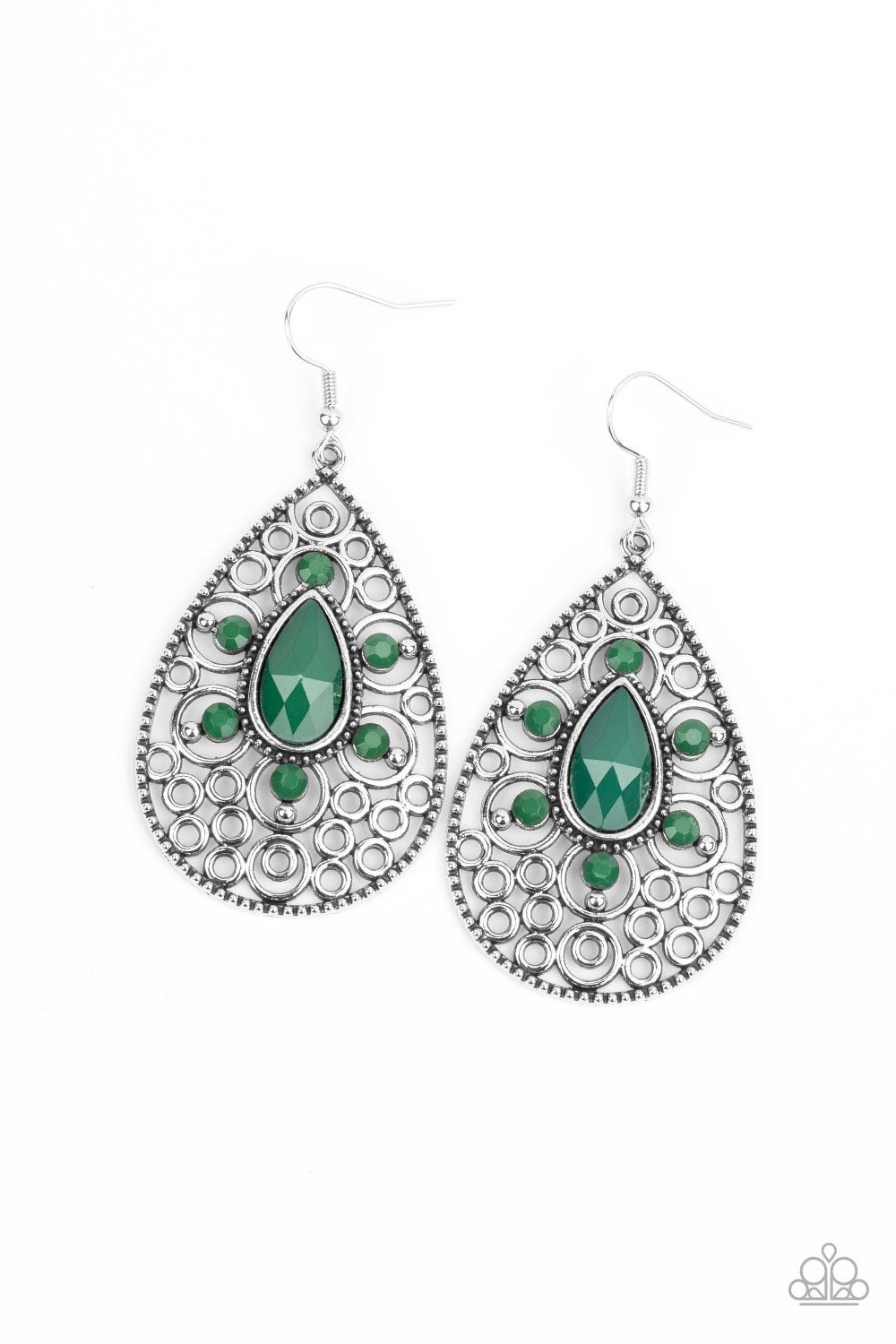 Paparazzi Modern Garden - Green Earrings