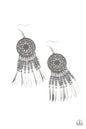 Paparazzi Sun Warrior - Silver Earrings