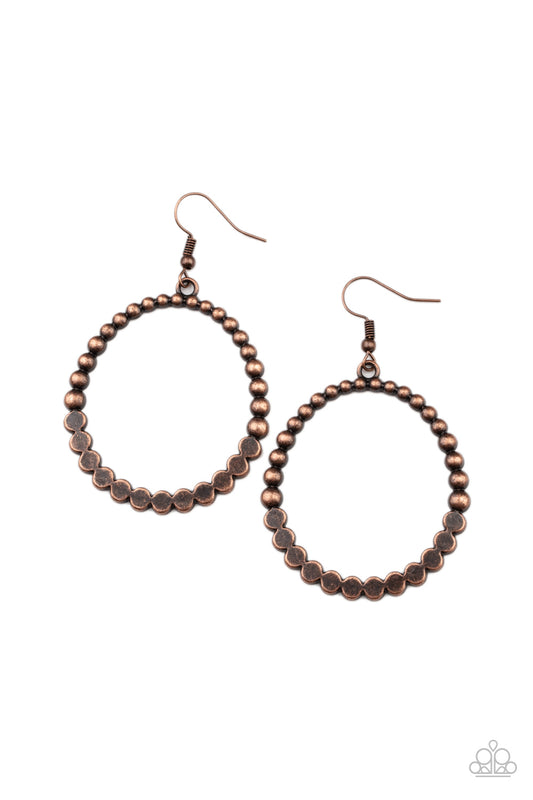 Paparazzi Rustic Society - Copper Earrings