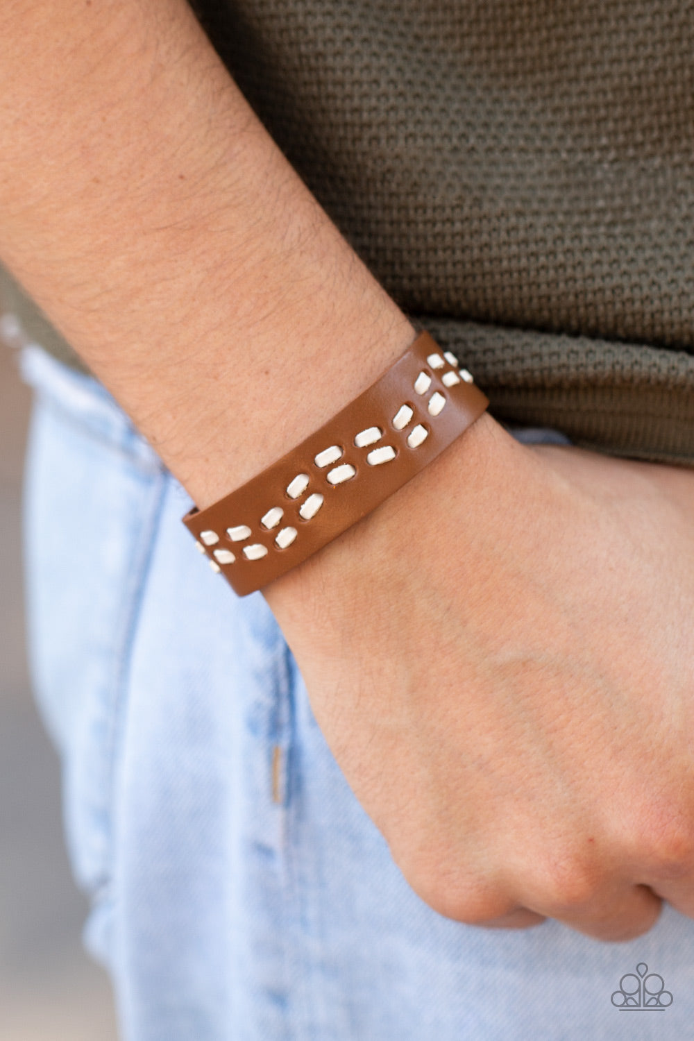 Paparazzi Leather Is My Favorite Color - Brown Urban Bracelet