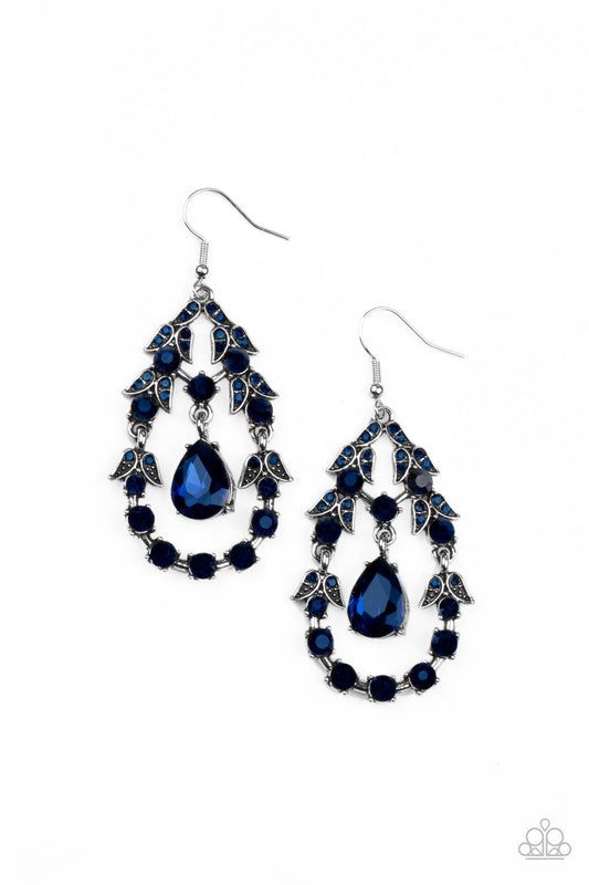 Paparazzi Garden Decorum - Blue Earrings