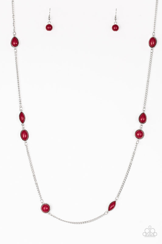 Paparazzi Pacific Piers - Red Necklace