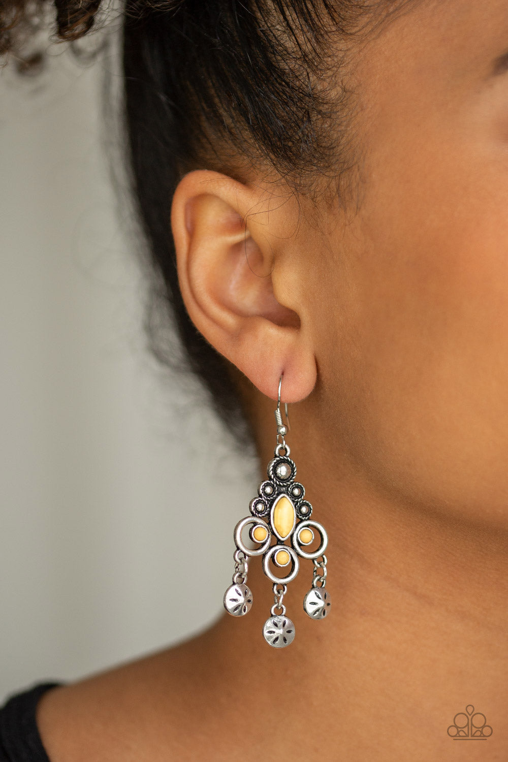 Paparazzi Southern Expressions - Yellow Earrings
