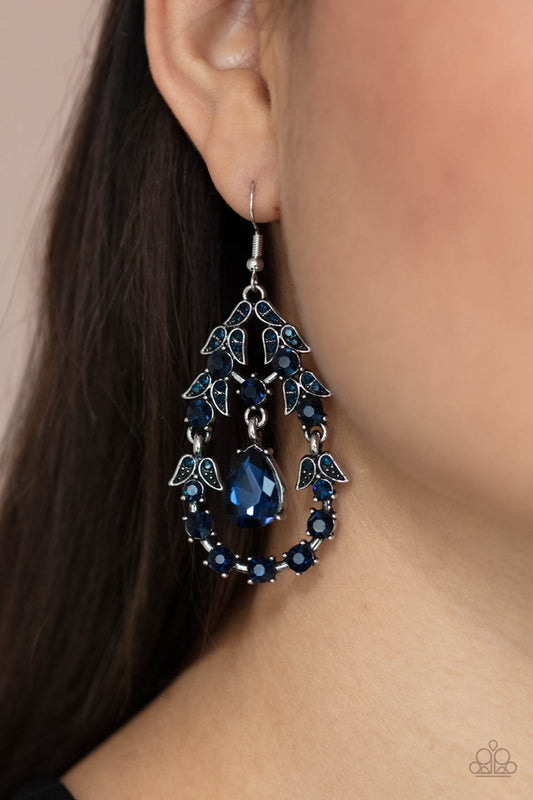 Paparazzi Garden Decorum - Blue Earrings