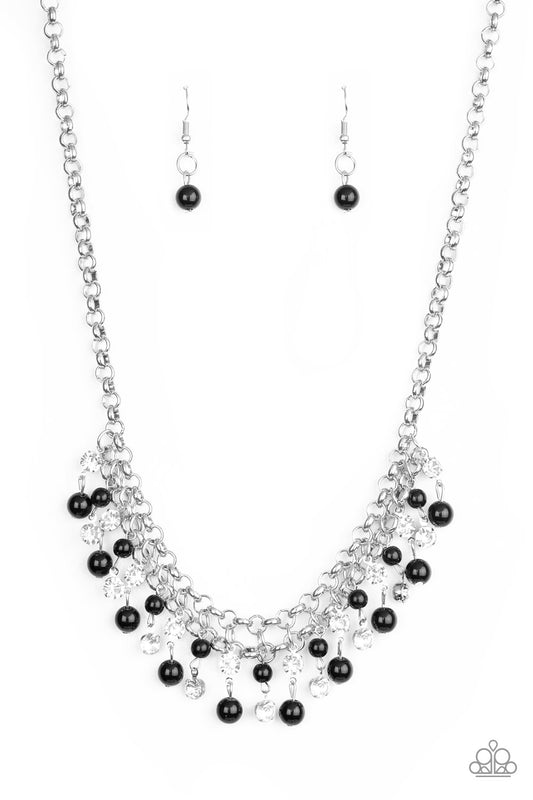 Paparazzi You May Kiss The Bride - Black Necklace