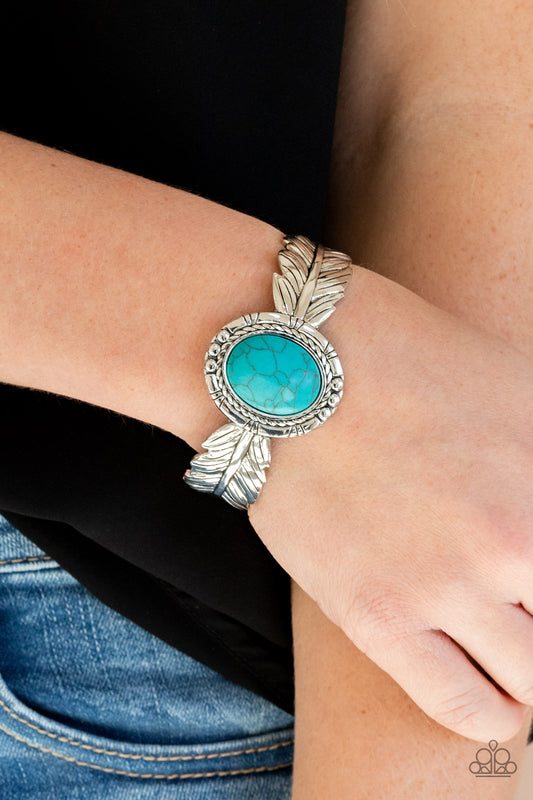 Paparazzi Western Wings - Blue Bracelet