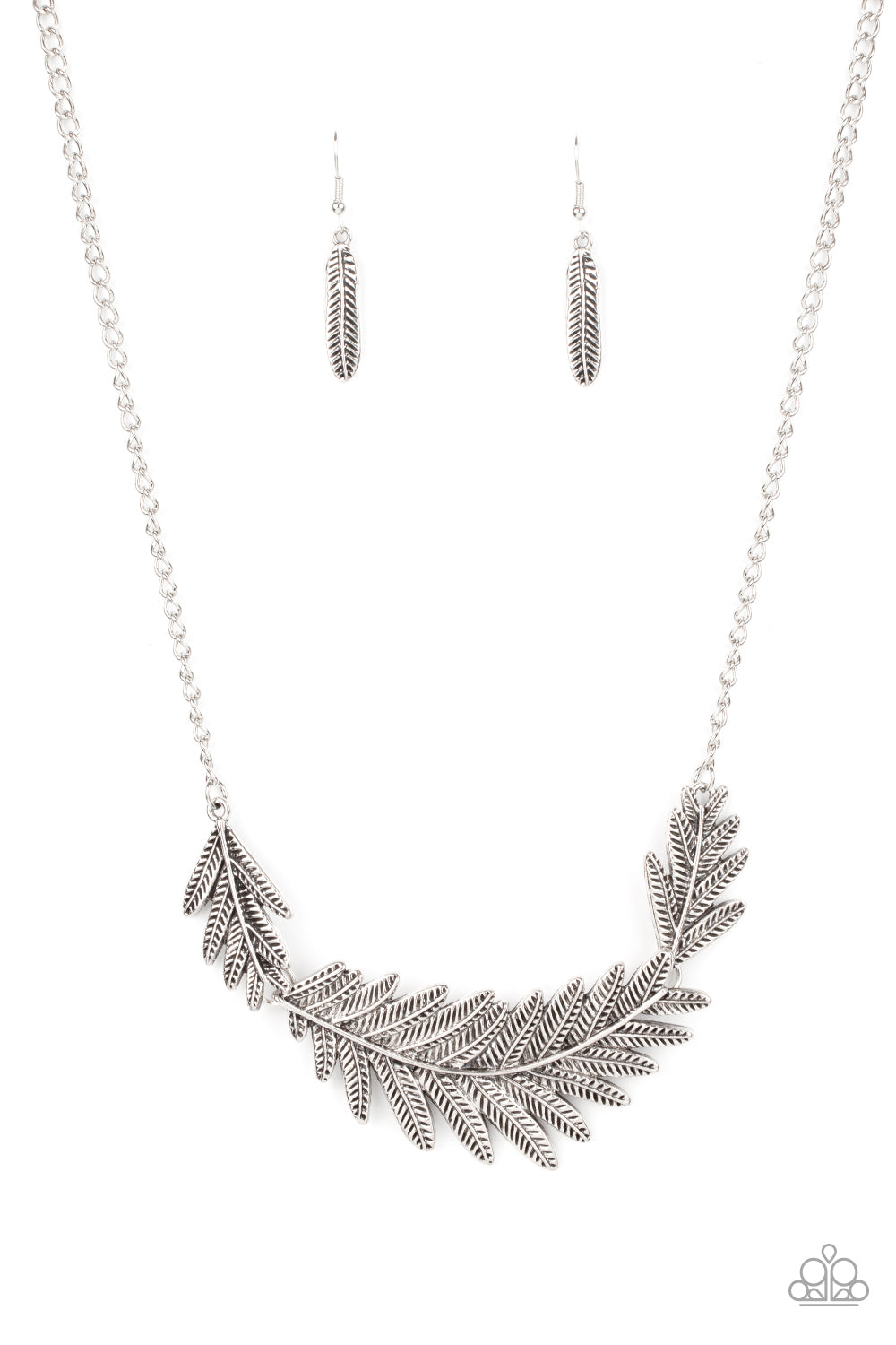 Paparazzi Queen Of The Quill - Silver Necklace