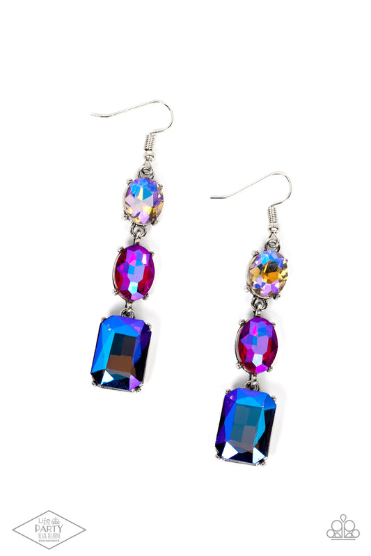 Paparazzi Dripping In Melodrama - Multi Iridescent Earrings