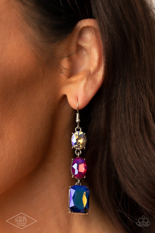 Paparazzi Dripping In Melodrama - Multi Iridescent Earrings