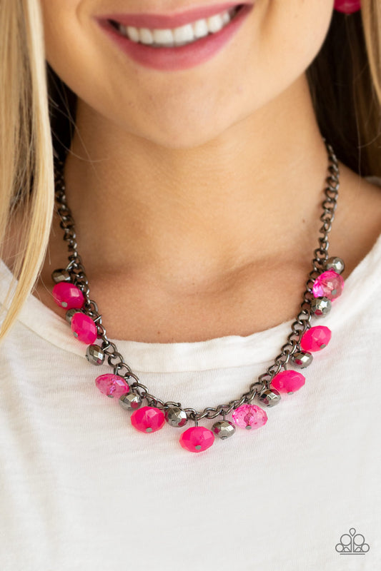 Paparazzi Runway Rebel - Pink Necklace