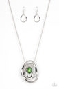 Paparazzi Luminous Labyrinth - Green Necklace