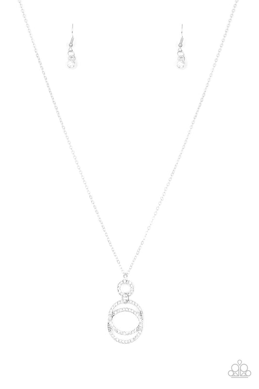 Paparazzi Timeless Trio - White Necklace