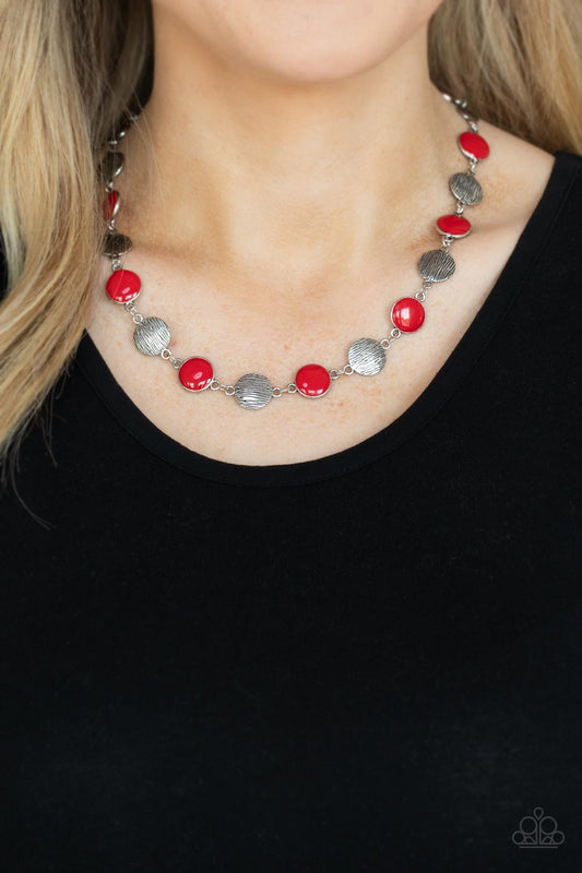 Paparazzi Harmonizing Hotspot - Red Necklace