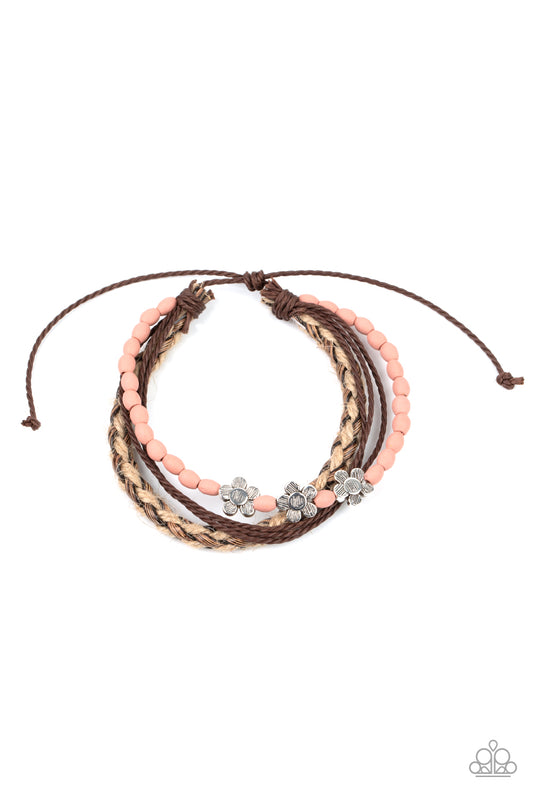 Paparazzi Raffia Remix - Pink Urban Bracelet