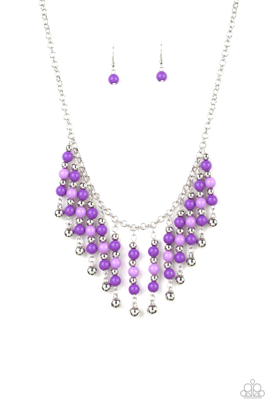 Paparazzi Your SUNDAE's Beat - Purple Necklace