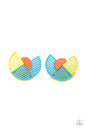 Paparazzi It's Just An Expression - Blue Multi Earrings