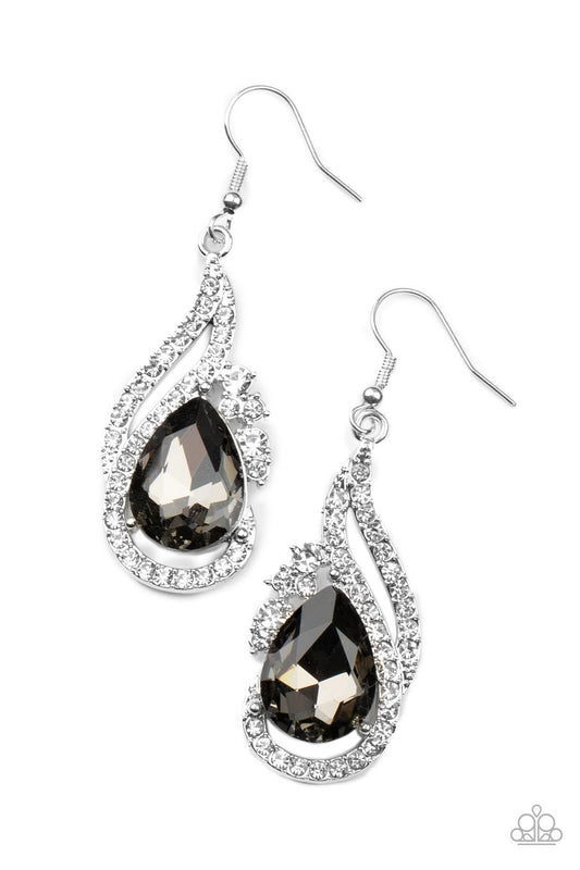 Paparazzi Dancefloor Diva - Silver Earrings