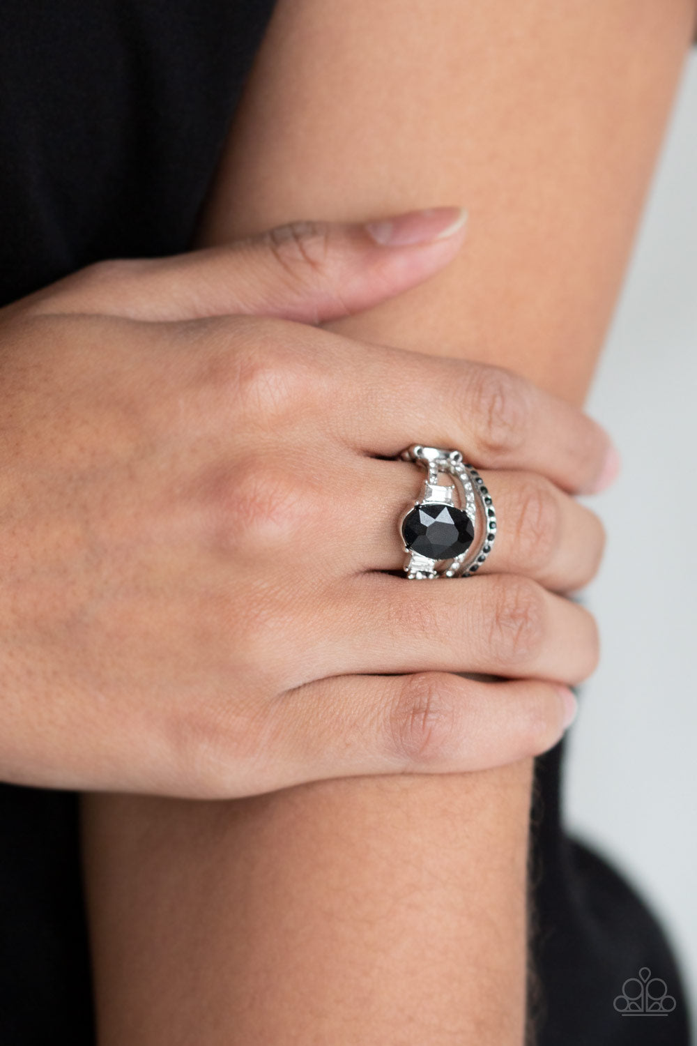 Paparazzi Spectacular Sparkle - Black Ring