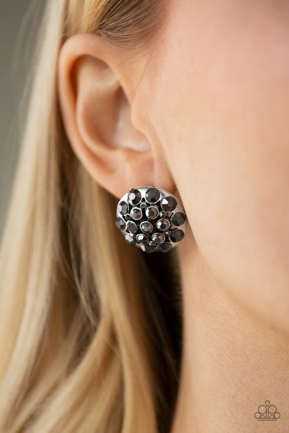 Paparazzi Hollywood Drama - Silver Earrings