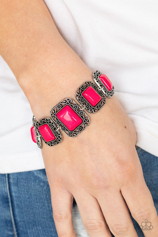 Paparazzi Retro Rodeo - Pink Bracelet