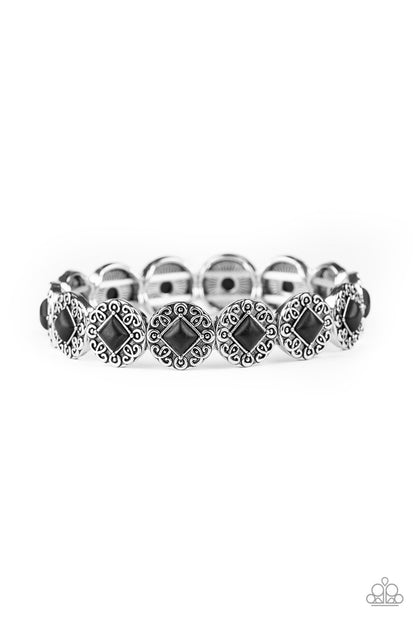 Paparazzi Desert Dilemma - Black Bracelet