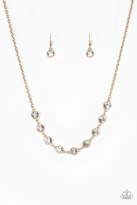 Paparazzi Starlit Socials - Gold Necklace