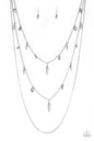 Paparazzi Bravo Bravado - Silver Necklace