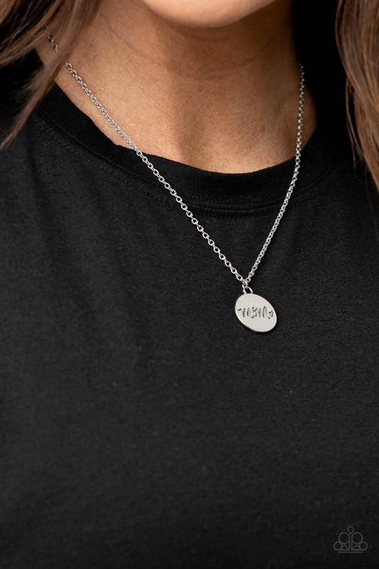 Paparazzi The Cool Mom - Silver Necklace