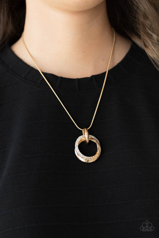 Paparazzi Sphere Of Influence - Gold Necklace