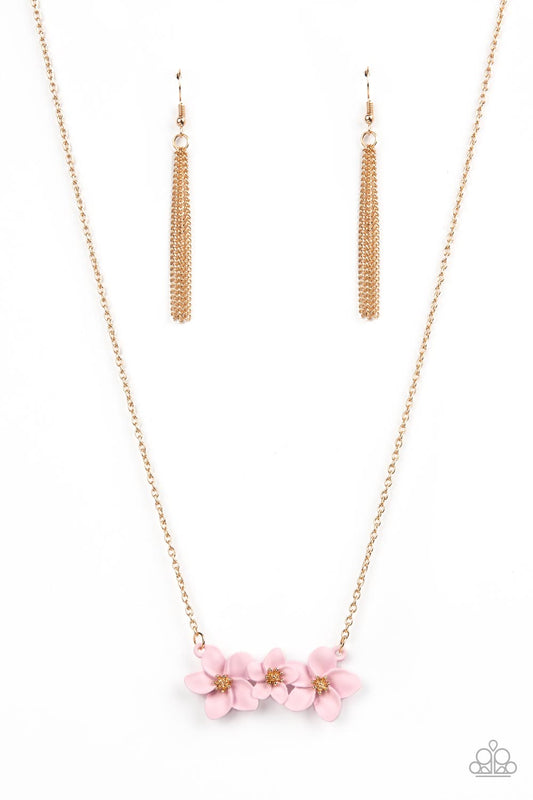 Paparazzi Petunia Picnic - Pink Necklace