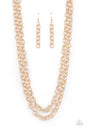 Paparazzi Grunge Goals - Gold Necklace