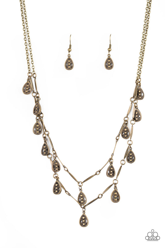 Paparazzi Galapagos Gypsy - Brass Necklace