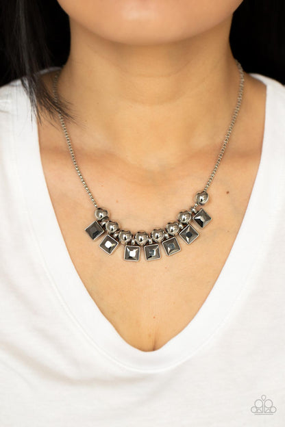 Paparazzi Graciously Audacious - Silver Necklace
