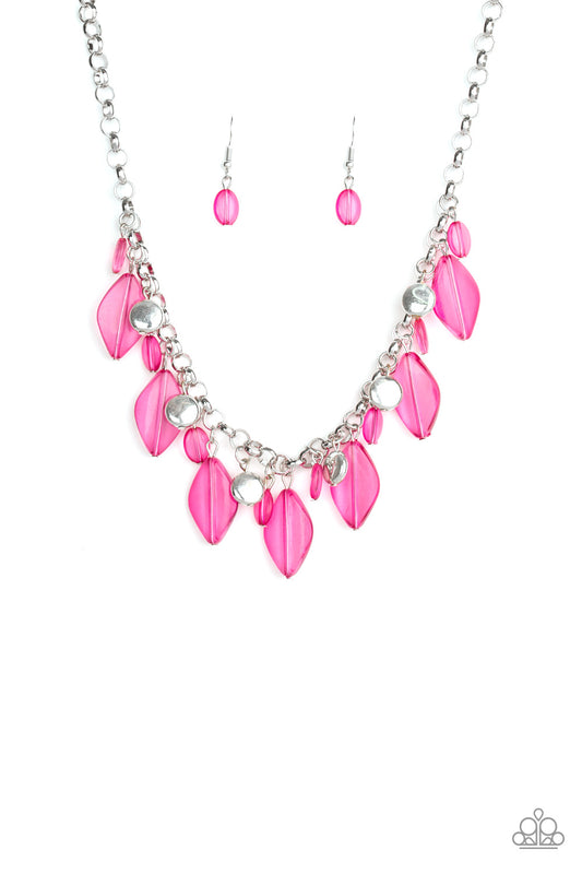 Paparazzi Malibu Ice - Pink Necklace