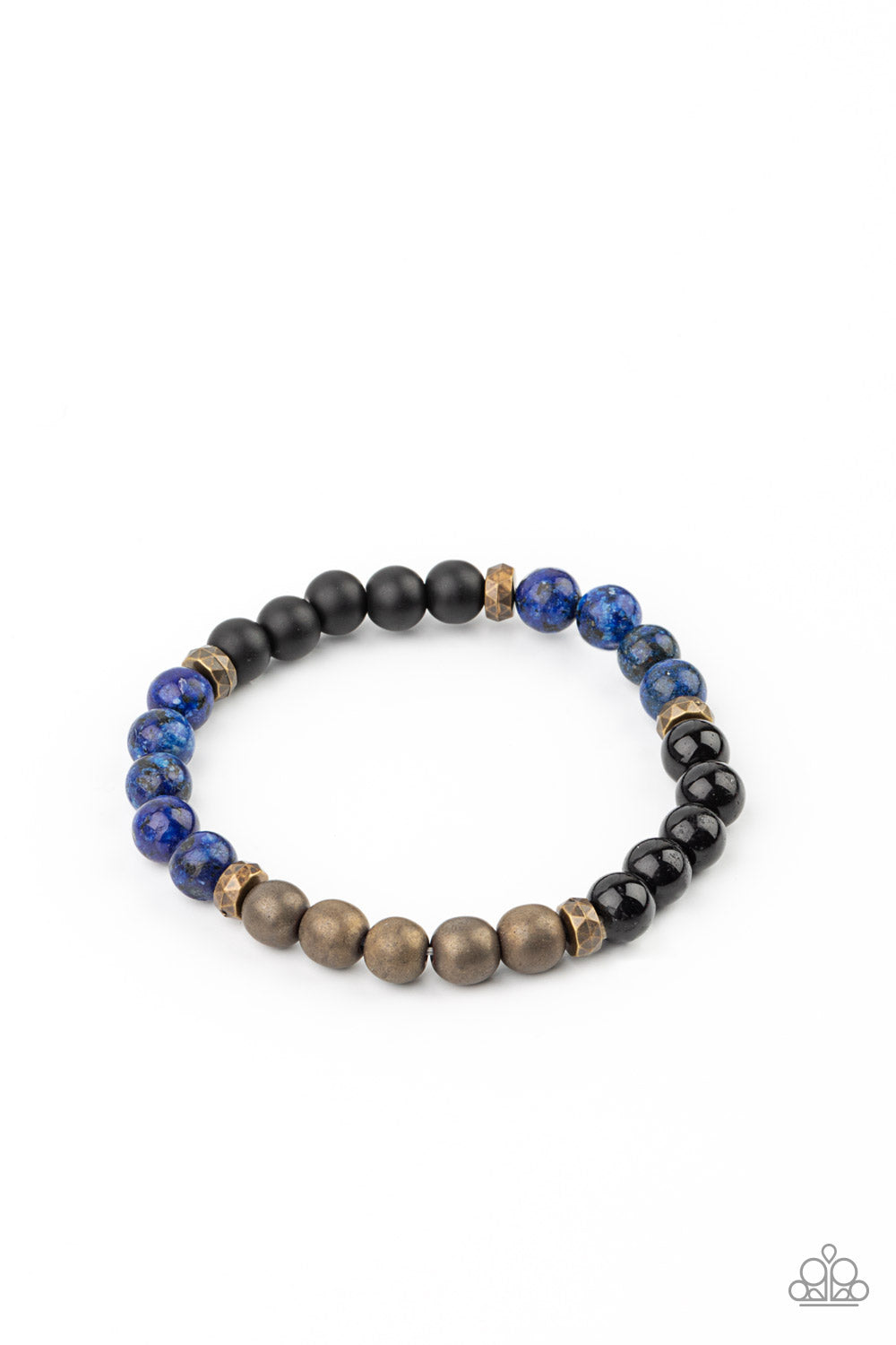 Paparazzi Petrified Powerhouse - Blue Urban Bracelet