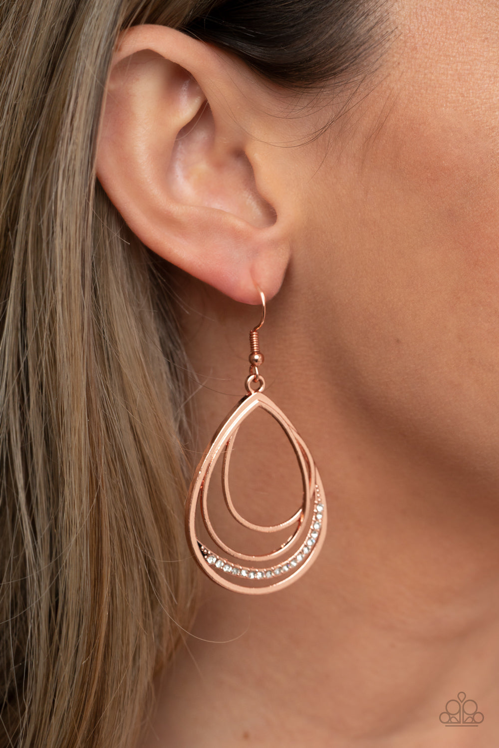 Paparazzi Outrageously Opulent - Copper Earrings