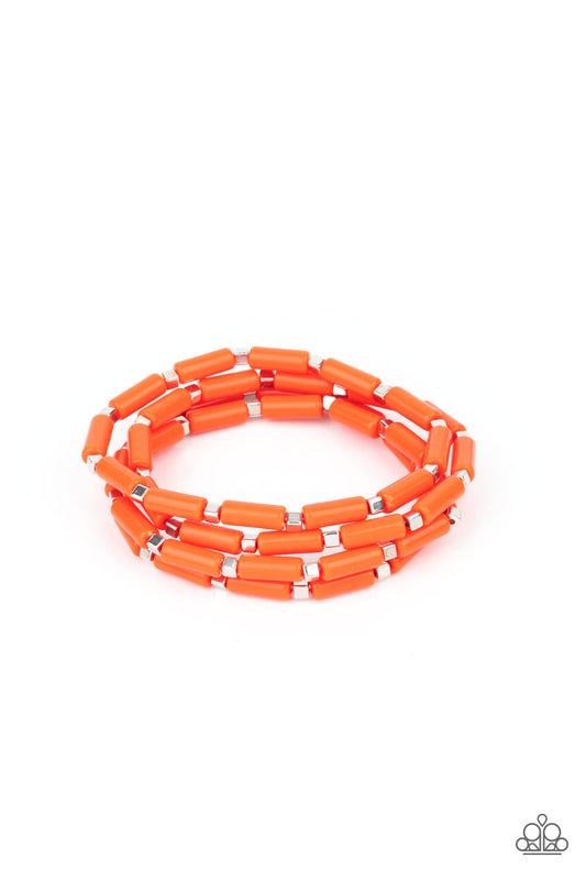 Paparazzi Radiantly Retro - Orange Bracelet