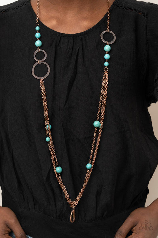 Paparazzi Local Charm - Copper Lanyard Necklace