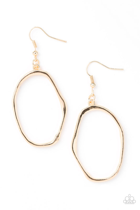 Paparazzi Eco Chic - Gold Earrings