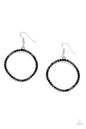 Paparazzi Stoppin Traffic - Black Earrings