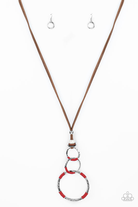 Paparazzi Rural Renovation - Red Necklace