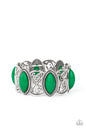 Paparazzi POP, Skip, And A Jump - Green Bracelet