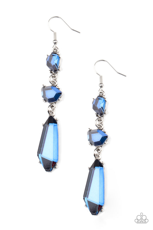 Paparazzi Sophisticated Smolder - Blue Earrings