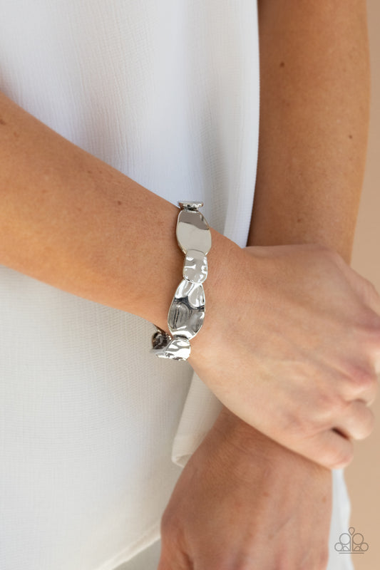Paparazzi Absolutely Applique - Silver Bracelet