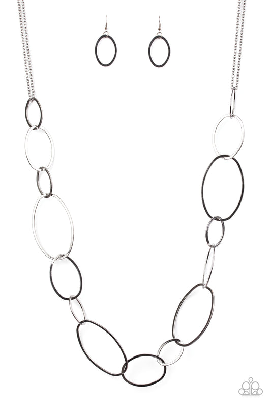 Paparazzi City Circuit - Black Necklace