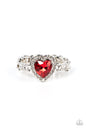 Paparazzi Romantic Reputation - Red Heart Ring