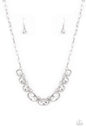 Paparazzi Gorgeously Glacial - White Necklace - Life Of The Party - June 2021