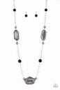 Paparazzi Crystal Charm - Black Necklace